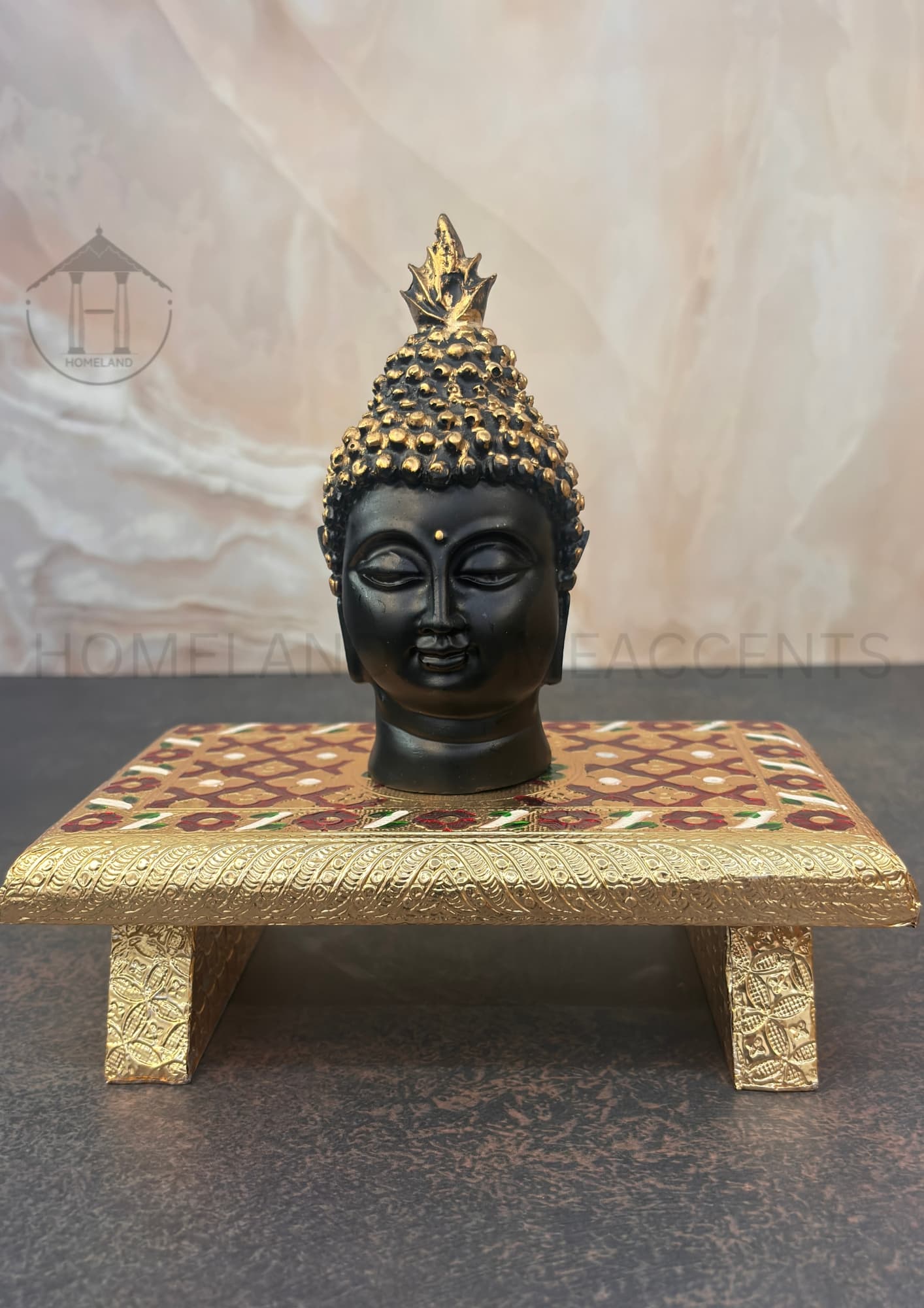 Small Buddha Head Statue - Resin