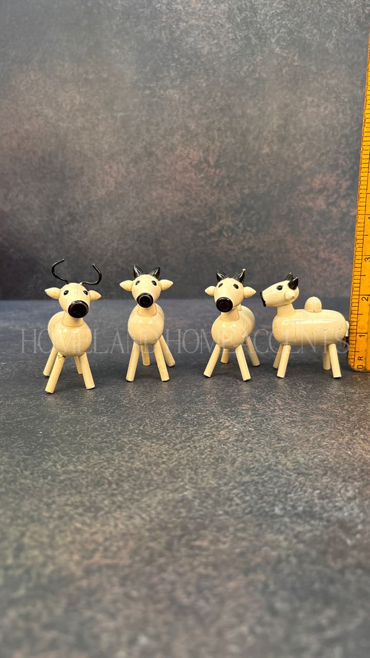 Cute wooden cow