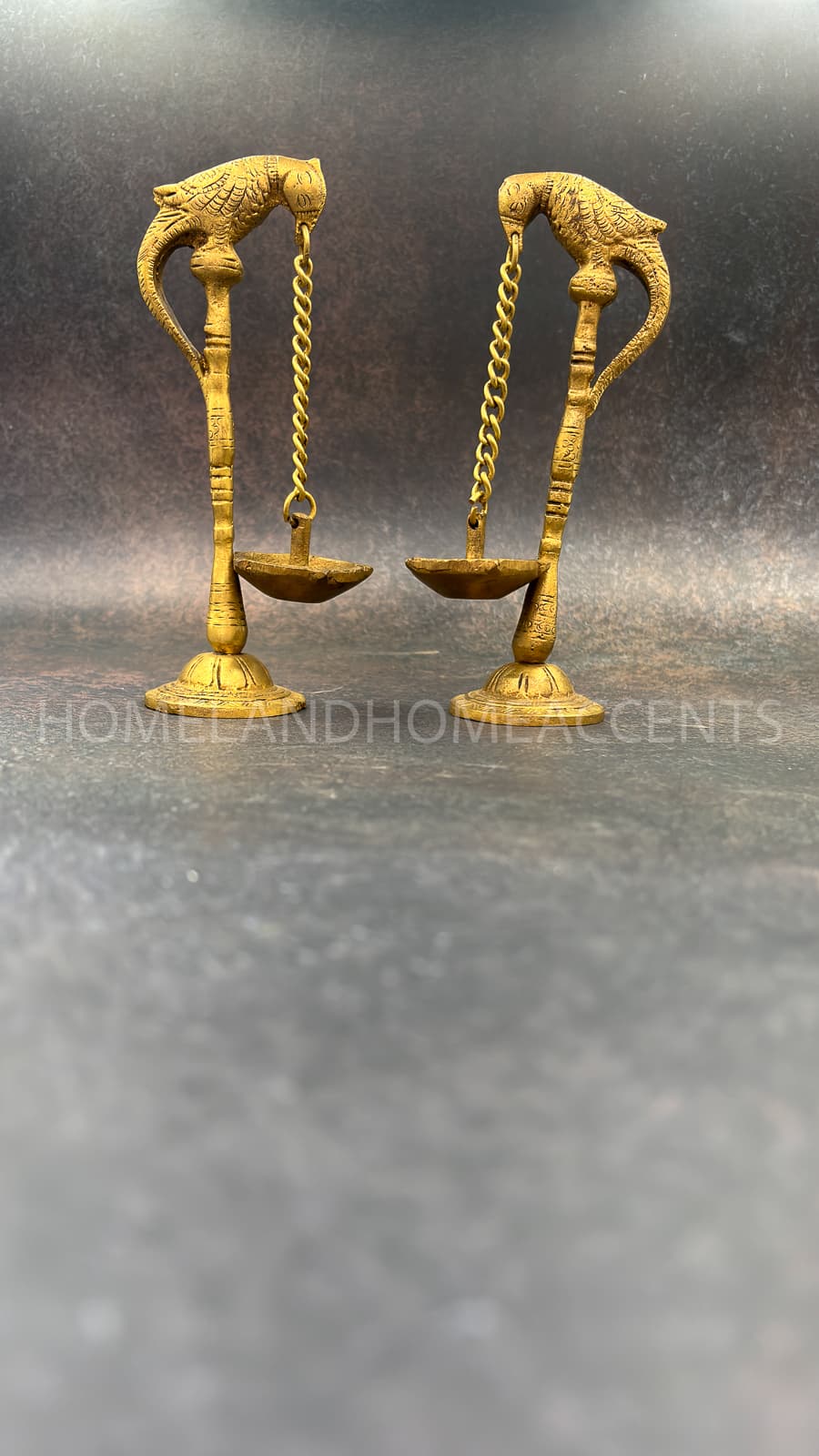 Kili Vilakku Set with Hanging Diyas, Set of 2